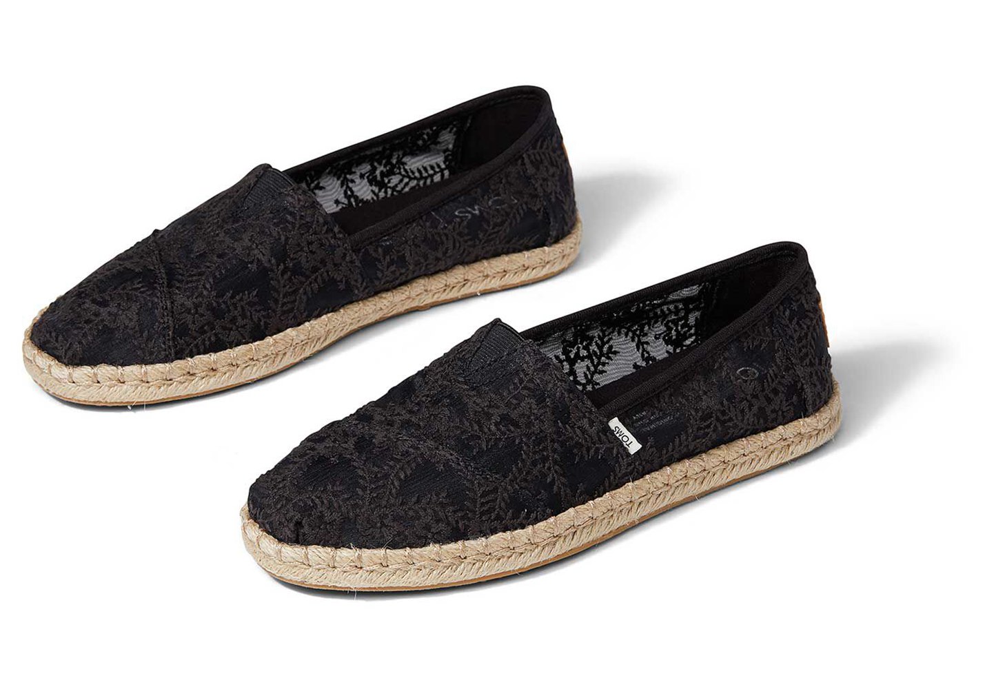 Toms Alpargata Rope Espadrille Black - Womens - 34109-NZOK